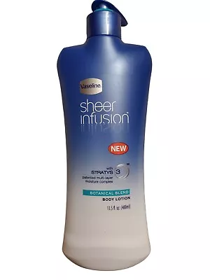 Vaseline Sheer Infusion Body Lotion Botanical Blend Large 13.5 Oz Pump Stratys 3 • $39.99