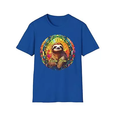 Cute Costa RIca Vacation T-shirt Colorful Sloth Adults S M L XL 2XL 3XL • $20