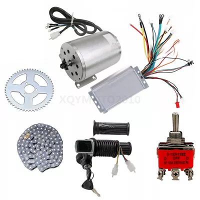 1800W 48V Brushless Electric Motor Kit Controller For Scooter E-Bike ATV Go Kart • $341.26