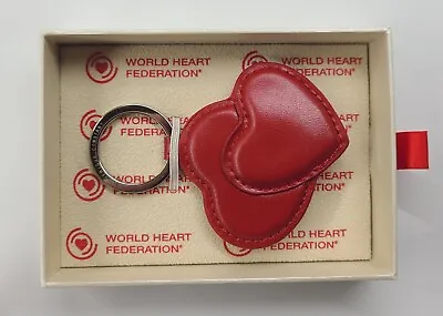 Frederique Constant Keyholder World Heart Federation Geneve Keychain Red Heart • $93.50