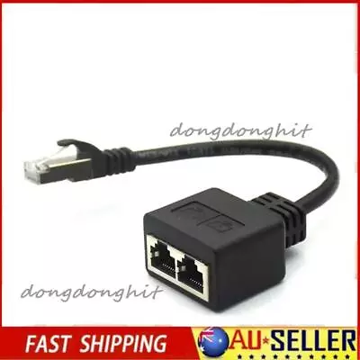 RJ45 Network Cable Ethernet Splitter Cable Network Adapter 1 Male To 2 Female • $11.88