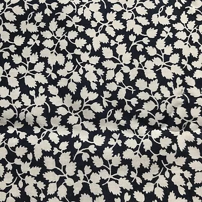 Liberty Of London Fabric Tana Lawn  Glenjade  Navy 57cm X 42cm • £4.95