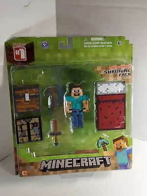 Minecraft Overworld Survival Pack - Steve - Series 1 Action Figure - NIB • $16.50