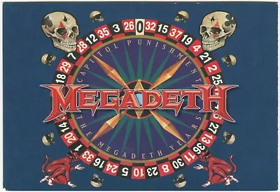 MEGADETH CAPITOL PUNISHMENT THE MEGADETH YEARS - Music Postcard • £5