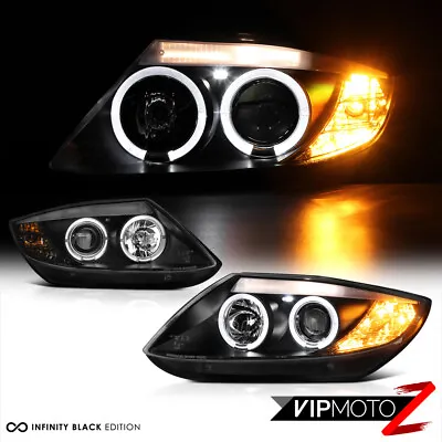 For 03-08 BMW Z4 Xenon Model Dual Halo Projector Black Headlight Left+Right Lamp • $330.17