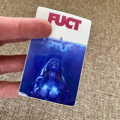 Vintage Style Fuct Jaws Skateboard Sticker 3.5  - Classic Skate • $3.50