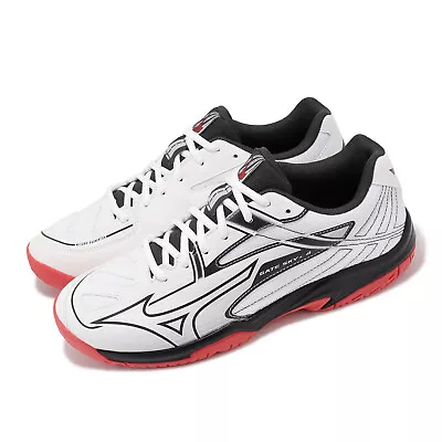 Mizuno Gate Sky Plus 4 Wide White Black Men Unisex Badminton Shoes 71GA2421-03 • $85.41