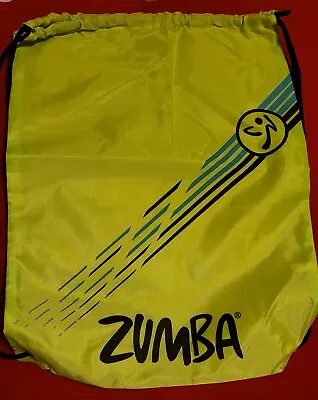 $15 • Buy Brand New Zumba Drawstring Backpack - Zumba Green
