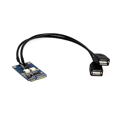 1Pack Mini PCI-E PCI Express To 5 Pin Dual USB 2.0 Adapter Riser Card Extender X • $9.53