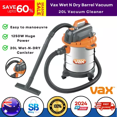 Wet Dry Vacuum Cleaner Industrial Workshop 20L Shop Commercial 1250W Heavy Duty • $143.97