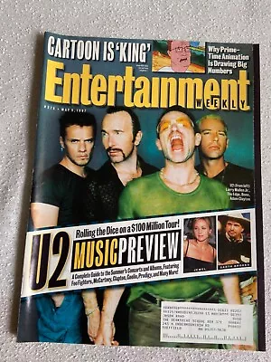 Entertainment Weekly Magazine May 9 1997 U2 Bono Edge Music Preview Issue • $12