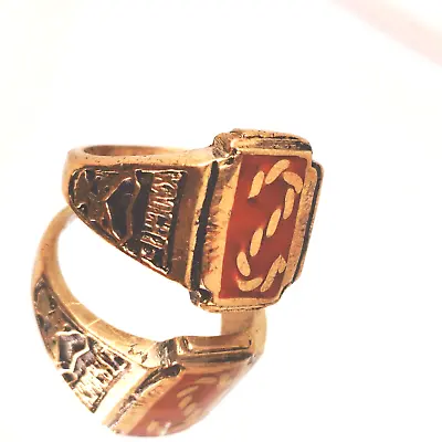  Very Stunning Ancient Artifact Antique Solid Bronze Ring  Authentic Raresize 10 • $24.99