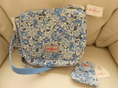 Cath Kidston Welham Flowers Saddle Bag+matching Mini Backpack Bag Charm+gift Bag • £32.99