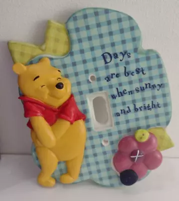 Classic Winnie The Pooh  Ceramic Switch Plate Light Switchplate Cover Bright Day • $13.49