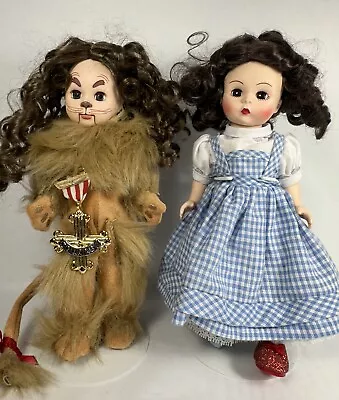 Madame Alexander Wizard Of Oz Cowardly Lion & Dorothy Doll Lot Of 2 AS IS • $74.99