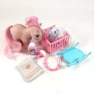 My Little Pony Cotton Candy & Baby Blossom With Accessories G1 1982 (7 Pcs) • $35.99