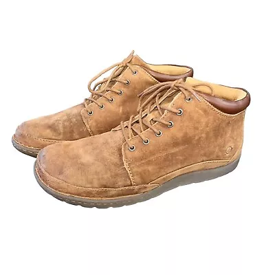Born Men's Nigel Boot Size 13M Tabacco Brown Distressed Suede Casual Chukka Shoe • $42.99