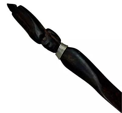 Besmo Carved Wooden African Head Letter Opener Tribal Made In Kenya 11 Inch VTG • $8.88