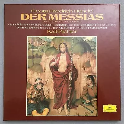 D845 Handel The Messiah Janowitz Hoeffgen Richter 3LP DGG 2721 076 Stereo • $14.90