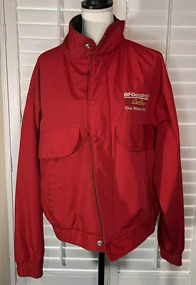 $38 • Buy Vintage Super Chevy Show 1995 Parts Plus Class Winner Red Full Zip Jacket Sz L