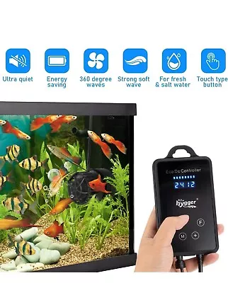 Hygger Quiet Magnetic Aquarium Wave Maker 1600GPH DC 12V Powerhead With Digital • $60