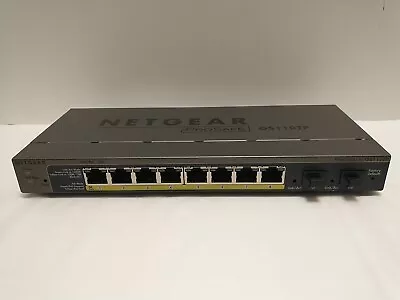 NETGEAR PROSAFE GS110TP  8 Port GIGABIT PoE MAX 2 SFP SMART SWITCH No PS Read • $49.95