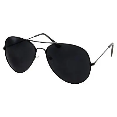 Super Dark Lens Limo Tint Pilot Sunglasses - Men And Women Privacy Sunglasses • $11.99