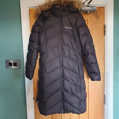 £85 • Buy Ladies Marmot Montreaux Grey Down Long Coat- Medium