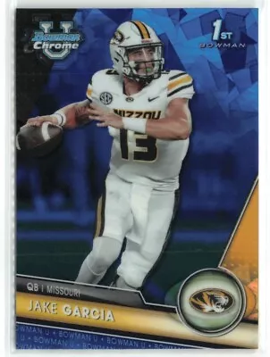 Jake Garcia 2023 Bowman Chrome University Sapphire Missouri Tigers #99 • $2