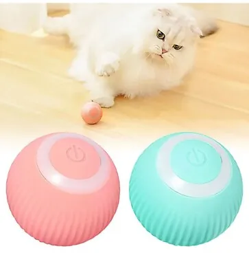 Auto Rolling Cat Toy Auto Pet Ball Interactive Smart Toy Self-training Ball • £6.99