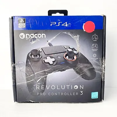 Nacon Revolution Pro 3 Controller + Box - PS4 / PC - Tested & Working • $69.88