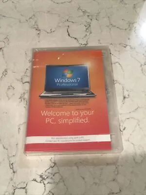 $29.99 • Buy Microsoft Windows 7 Professional Full English DVD Version MS WIN PRO 