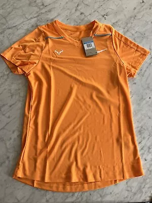 Nike Court Tennis Rafa Nadal Dri-Fit Adv French Challenger Shirt DD8547 Vivid • $48.59