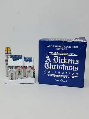 A Dickens Christmas Collection Town Church 1988 Miniature Village • $17.99