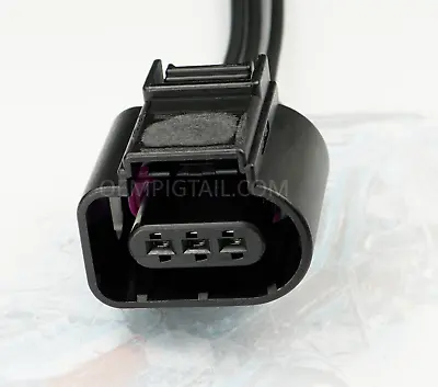 3Pin Pigtail Plug Wiring Harness Connector 8K0973703 Audi VW SKODA Black L62B3 • $15.99