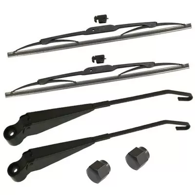 Empi Black Wiper Arm & Wiper Blade Set For VW Super Beetle 1973-1979 • $74.95