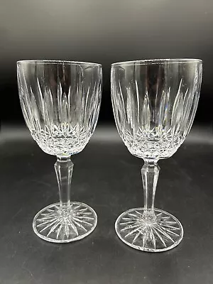 Vintage (1990's) Mikasa Old Dublin Crystal Stemmed Glasses (set Of 2) • $38.99