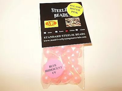 MAD RIVER BLUE IRIDESCENT UV PULASKI PINK 68101214mm TROUT & STEELHEAD BEADS • $2.25