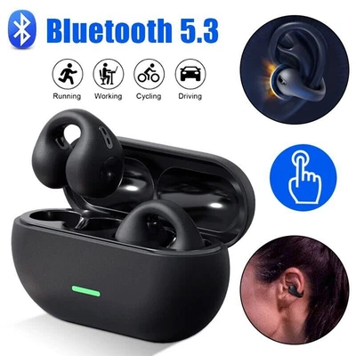 £3.29 • Buy Wireless Bluetooth 5.3 Earbuds Ear Clip Bone Conduction Headphones Sport Headset