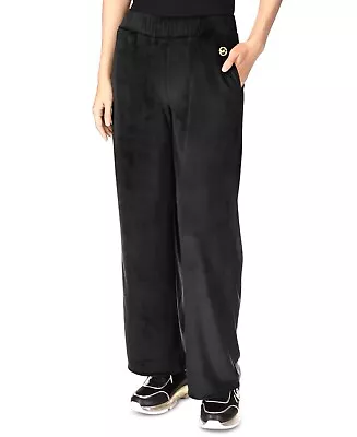 Michael Kors Women's Velour Straight Leg Pants Black Size Small • $27.50
