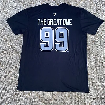 Wayne Gretzky Los Angeles Kings Black Fanatics Shirt Men XL • $22.50