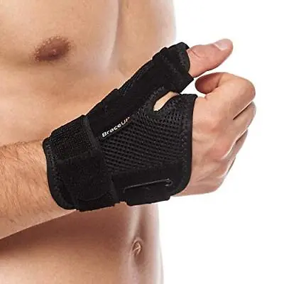 BraceUP Thumb Spica Support Brace With Splints For Arthritis Carpal Tunnel And • £13.33