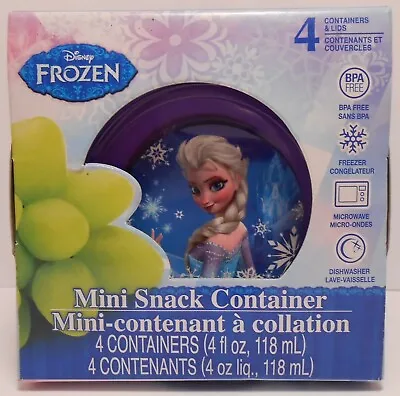 Storage Container DISNEY FROZEN Mini Snack 4 Piece Lunch Food Kit Reusable • $6.95