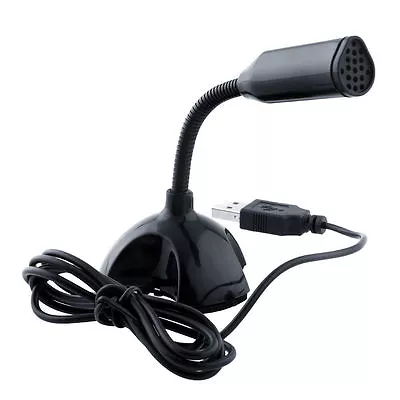 USB Stand Instrument Microphone For Tablet Laptop Black Mini Studio Speech New • $4.99