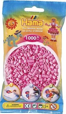 Hama Pastel 207-48 Light Mauve 1000 Iron On Midi Beads  • $3.99