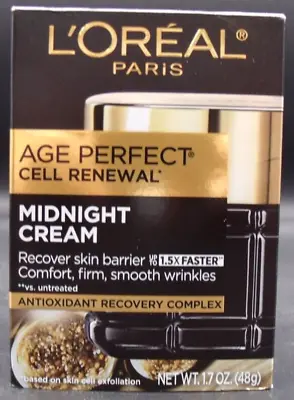 L'Oréal Age Perfect Cell Renewal Midnight Cream 1.7oz New In Box • $28.95