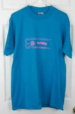 Vtg 90s Sun Valley Five Mountain Rendezvous T-shirt USA Made Single Stitch Sz. L • $19.99