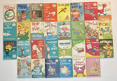 Vintage Lot Of 30 Dr Seuss Beginner Books Early Reading 50’s-70’s • $74.99