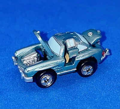 Vintage Micro Machines Deluxe Blue Mercedes-Benz 300 SL Gullwing 1988 Galoob • $30