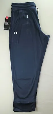 Under Armour Women's Tech Capris 3/4 Pants Medium Navy Blue Athletic Gym MSRP$40 • $24.95